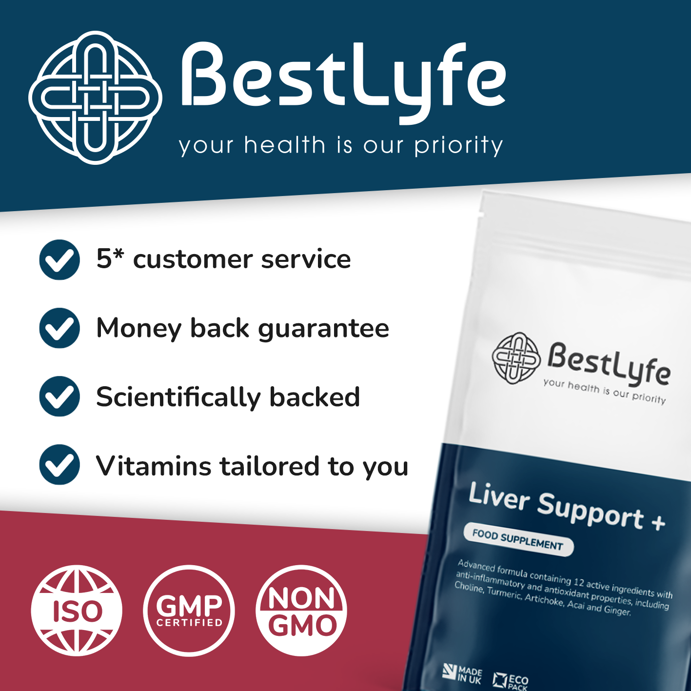 Liver Support+ Cleanse, Detox & Repair - Buy 3 Get 3 FREE